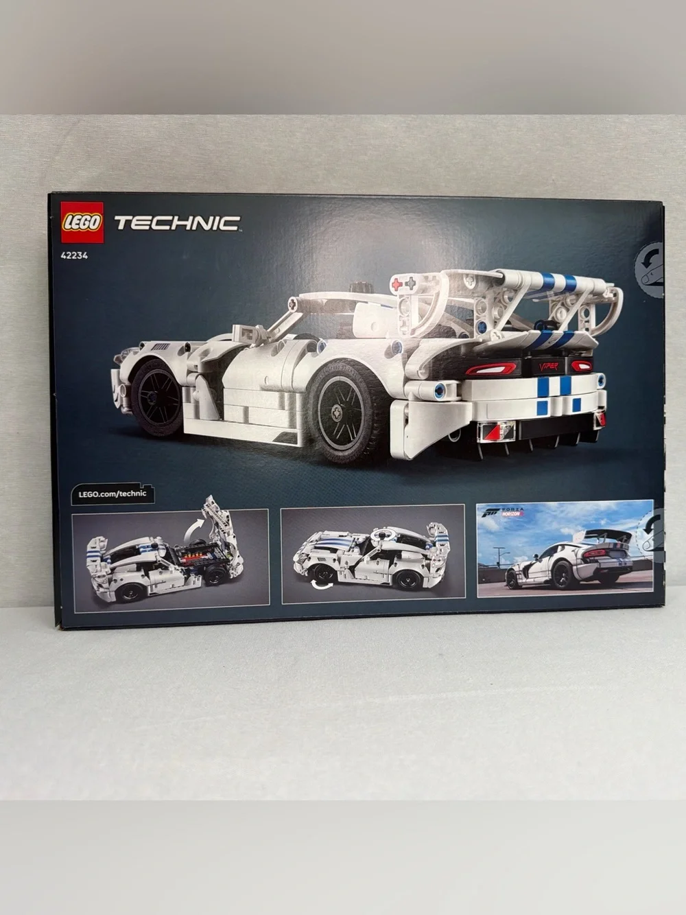 LEGO Technic White and Blue Dodge Viper GTS-R Building Set